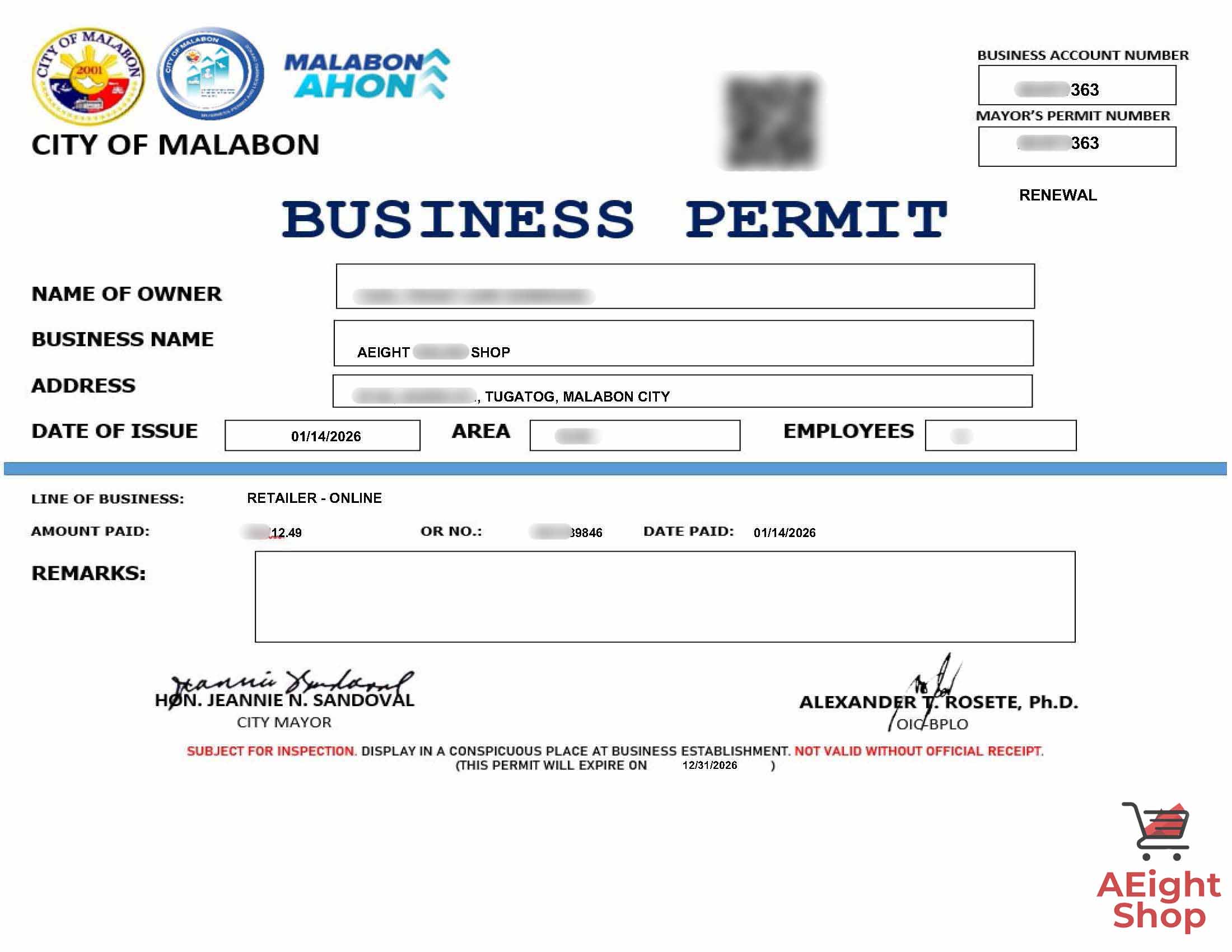 Mayor's Permit Preview